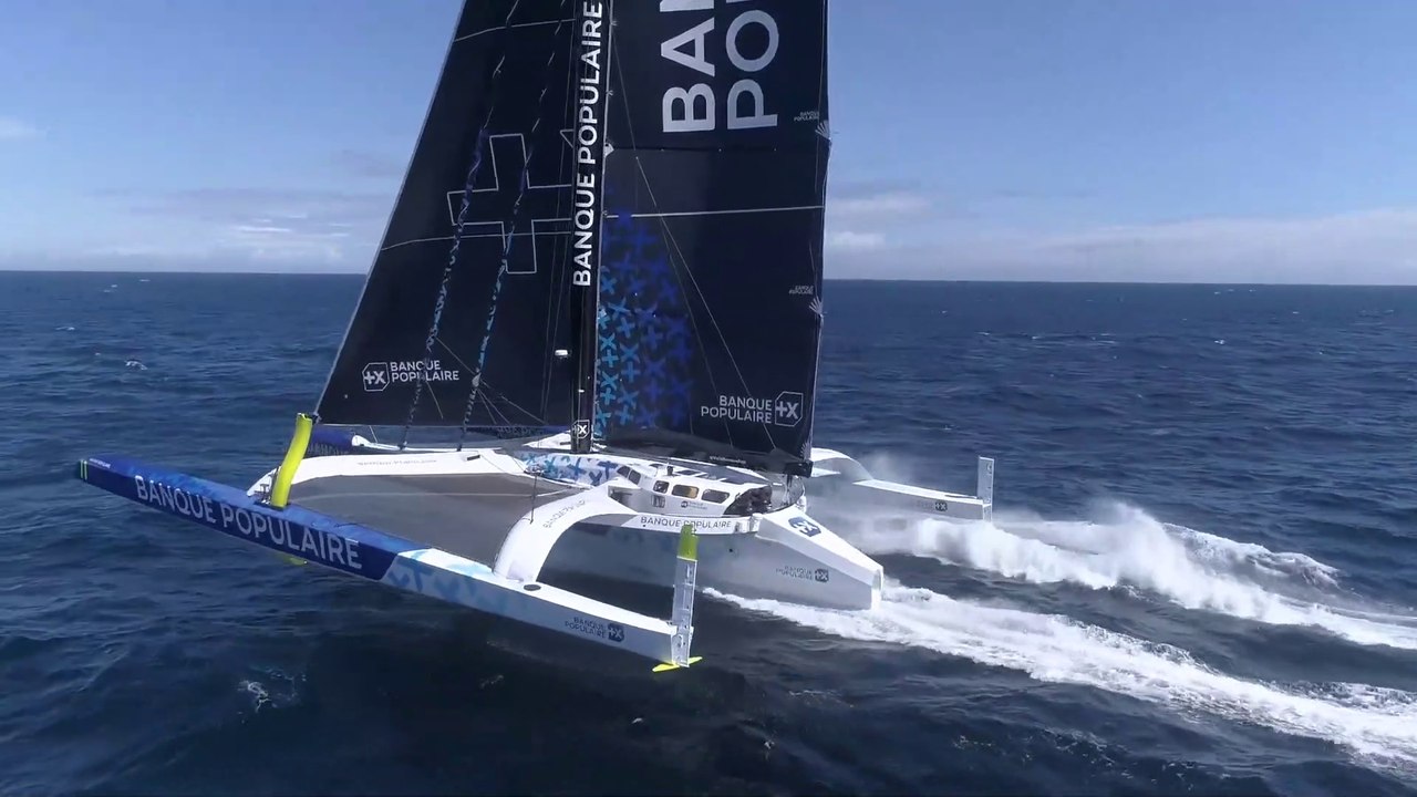 VoileBanquePop  2021 : MAXI BANQUE POPULAIRE XI - CLIP PREMIÈRES NAVIGATIONS - VOILE BANQUE POPULAIRE