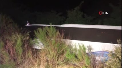 Niğde'de yolcu otobüsü devrildi: 1 ölü, 10 yaralı