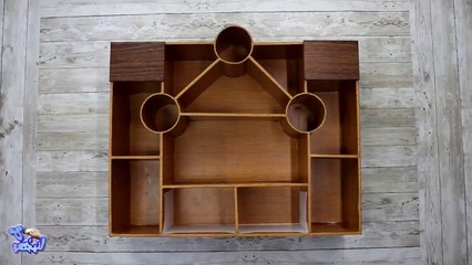 اتحداك لو رميت الكرتون بعد ما تشوف الفيديو ده !! منظم ادوات مكتبية تحفة