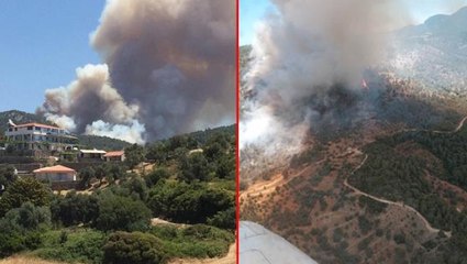 Muğla'da yangın! Çevre illerden takviye istendi