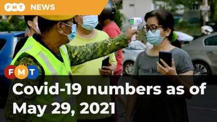 Covid-19 numbers as of May 29, 2021