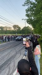 Drag Racer Puts Car into Power Line Pole