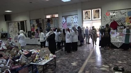Birbirinden güzel el sanatı eserler sergilendi