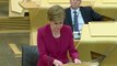 Nicola Sturgeon announces change in the levels system across Scotland moving Glasgow from level three to level two from midnight on Friday