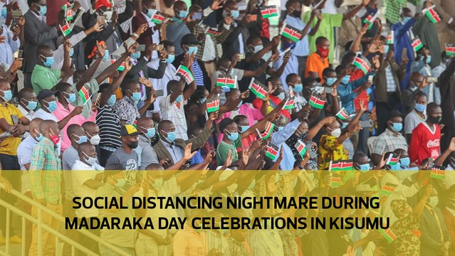 Social distancing nightmare during Madaraka Day celebrations in Kisumu