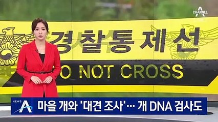 경찰, 사고견과 마을 개 대면조사…DNA 검사도