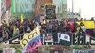 LIVE - Protesters gather in Bogota one month after protests against tax plan began
