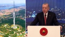 İSTANBUL - Cumhurbaşkanı Erdoğan: 'İletişim ve yayıncılık faaliyetlerinde tek verici tesisi modeline geçtiğimiz bu kule sayesinde Çamlıca görüntü kirliliğine son verdi'
