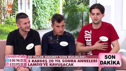 Esra Erol'u ağlatan kavuşma; kayıp annelerini 20 yıl sonra buldular
