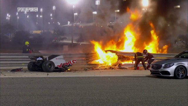 Retour de flammes Romain Grosjean DOC 2021 CHOC DE 53G, 25 SECONDES DANS LE BRASIER, SAUVÉ PAR LE HALO L'ACCIDENT DE GROSJEAN DÉCRYPTÉ