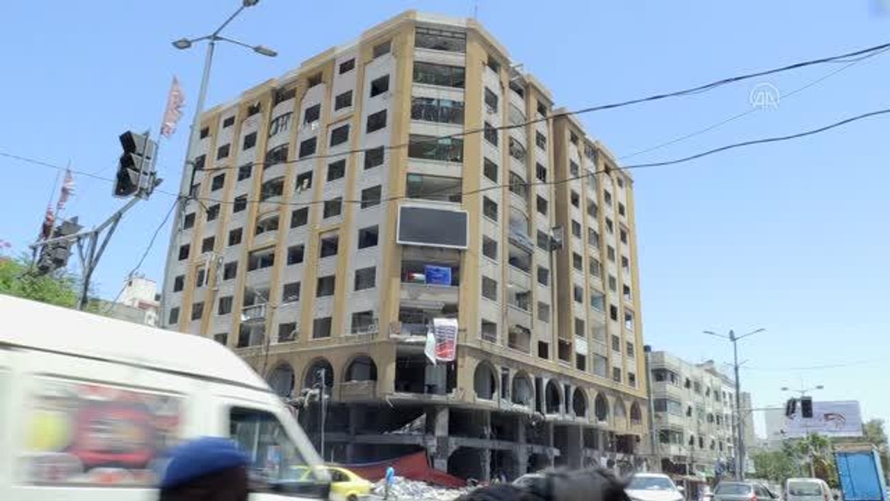 İsrail 11 gün süren saldırılarında Gazze'deki tek günlük gazetenin ofis binasını da vurdu
