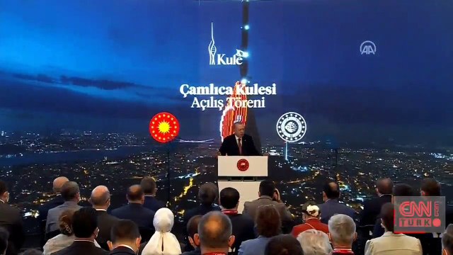 Çamlıca Kulesi açıldı... Cumhurbaşkanı Erdoğan'dan Kanal İstanbul açıklaması