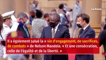 Macron rend hommage à Nelson Mandela avant de quitter l'Afrique du Sud