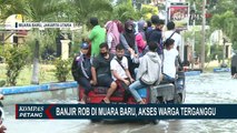 Banjir Rob Menggenangi Kawasan Muara Baru Sebabkan Kendaraan Mogok dan Akses Warga Terganggu