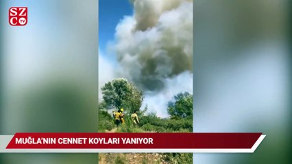 Muğla'nın cennet koyları yanıyor