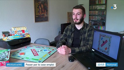 Toulouse : un jeune en recherche d'emploi crée un CV sous forme de Monopoly