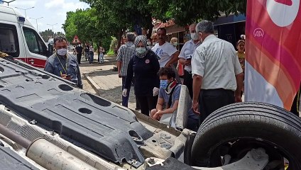 ADANA - Oyuncu İlker Aksum, trafik kazasında yaralandı