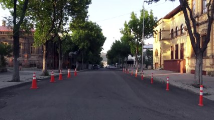 KARS - Sokağa çıkma kısıtlaması nedeniyle sessizlik hakim