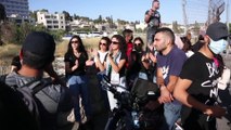 KUDÜS - İsrail güçleri Kudüs'ün Şeyh Cerrah mahallesindeki Filistinlilere müdahale etti