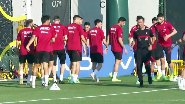 ANTALYA - A Milli Futbol Takımı, EURO 2020 hazırlıklarını sürdürdü