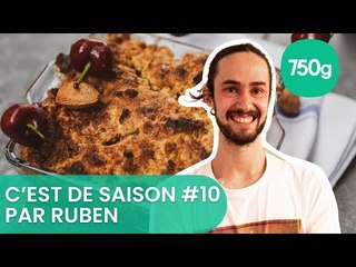 Recette du crumble cerises et amandes par Ruben - 750g
