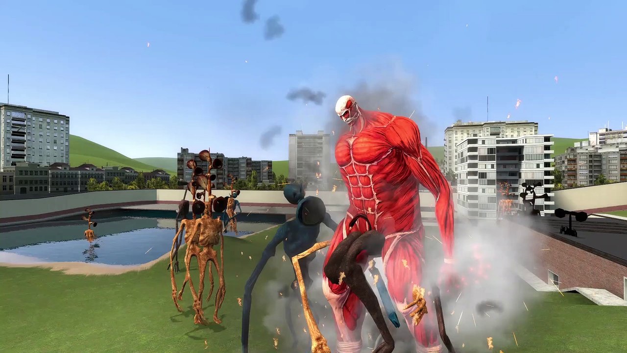 Titan VS Trevor Henderson Creatures | Garry's Mod