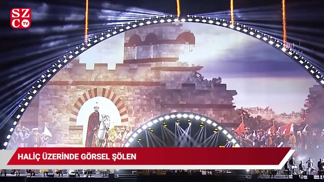 Haliç üzerinde görsel şölen