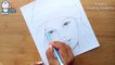 How To Draw A Girl Wearing Winter Cap For Beginners || Pencil Sketch || Bir Kız Nasıl Çizilir