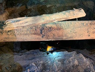 Fethiye'de 40 metrelik maden ocağı kuyusuna düşen Mert, yaralandı