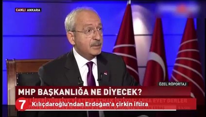 Kemal Kılıçdaroğlu'ndan Erdoğan'a akılalmaz iftira