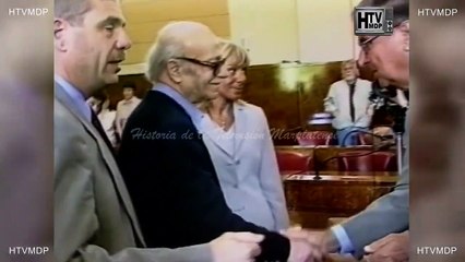 ERNESTO SABADO EDUARDO FALU VISTIANTES ILUSTRES DE MAR DEL PLATA 04-12-1999