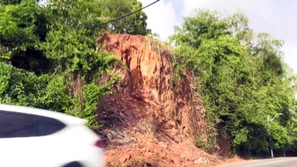 Lady Young Landslide Poses Threat