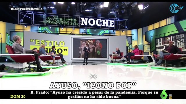Eduardo Inda sobre Ayuso como icono pop en La Sexta Noche