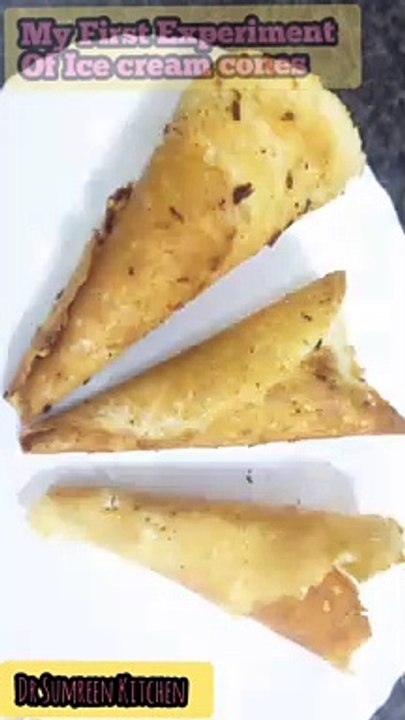 My First Experience of Ice Cream Cones ! Dr Sumreen Kitchen ! Ice Cream Cones ! Khaabaa Delight