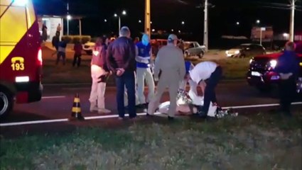 Homem de 47 anos morre atropelado por caminhonete na BR-467, em Sede Alvorada