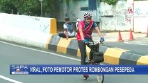 Viral Foto Motor dan Pesepeda, Jalur Sepeda di Jakarta Baru Diuji Coba