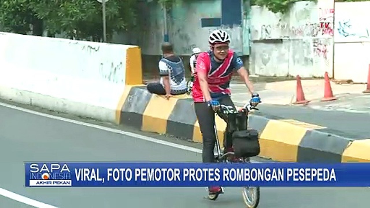 Viral Foto Motor dan Pesepeda, Jalur Sepeda di Jakarta Baru Diuji Coba