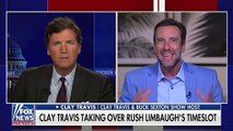 Clay Travis Blasts Mask Wearing During Sex, Tells Tucker Carlson He Can’t Wait to Swing His Sword At ‘Nincompoops’ on New Radio Show
