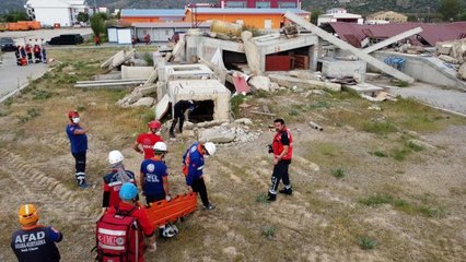 15. Bölge UMKE kentleri tatbikatı Afyonkarahisar'da yapıldı