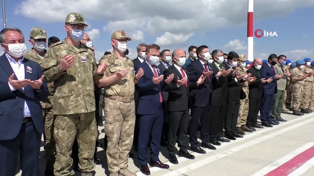 Eren-15 Operasyonu'nda şehit olan Jandarma Uzman Çavuş Hüseyin Keleş'in cenazesi Ankara’ya gönderildi