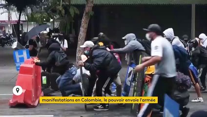 Manifestations en Colombie : le président envoie l'armée dans la rue