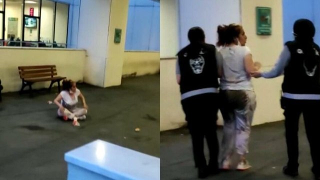 Esenler’de 4 aylık hamile kadın otomobilden yola atıldı