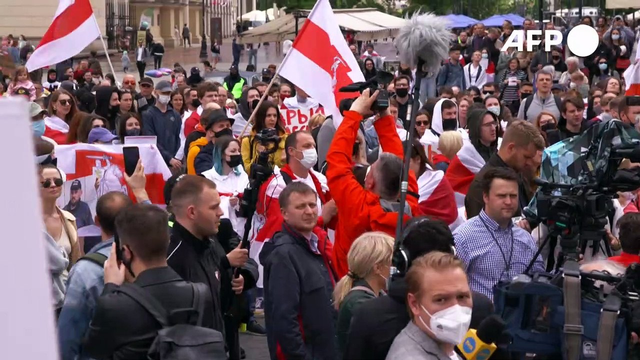Proteste gegen Lukaschenko in Warschau und Vilnius