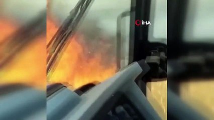 Elektrik tellerinden sıçrayan kıvılcım buğday tarlasını küle çevirdi