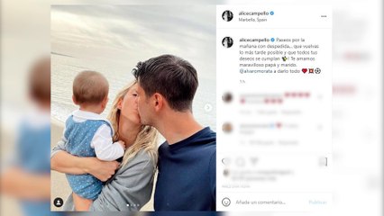 Alice se despide de Morata con un paseo en familia