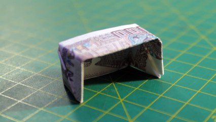 Demo money origami table easy  tutorial Tutoriel facile de table d'origami d'argent de démonstration