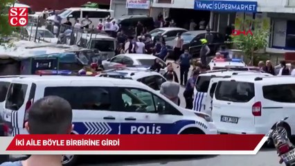 Kağıthane'de iki aile birbirine girdi, polis havaya ateş açtı