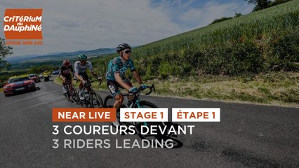 #Dauphiné 2021- Étape 1 / Stage 1 - 3 coureurs devant / 3 riders leading