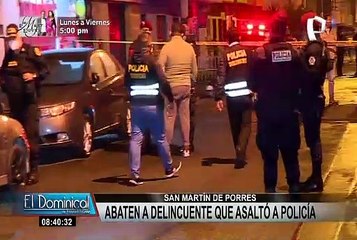 SMP: delincuente muere durante enfrentamiento con la PNP