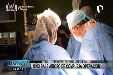INSN Breña: compleja cirugía permitió extirpar tumor de abdomen a niño de tres años